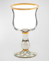 Sterling Check Wine Glass