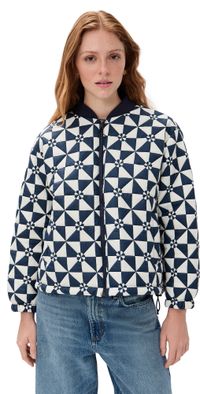 THE GREAT. Outdoors The Alps Puffer Jacket Quilted Vintage Navy XL