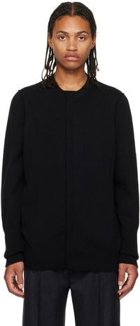 T/SEHNE Black Strap Cardigan