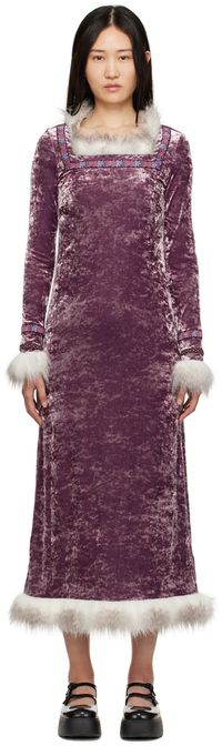 Anna Sui Purple Princess Audrey Dress