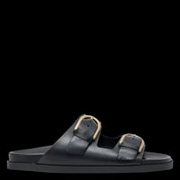 Bocage - Mules plates en cuir - Taille 41 - Noir