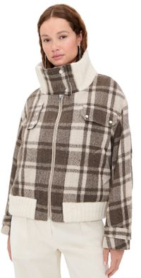 IRO Fabricia Jacket Ecru/Brown 32