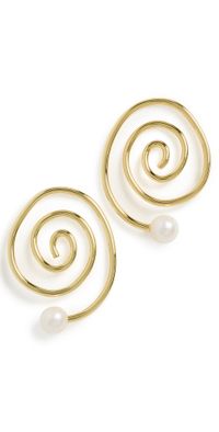 Eliou Espiral Earrings Gold Plated One Size