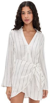 LSPACE Las Palmas Dress Fine Line Stripe XS