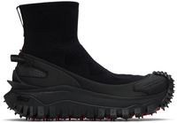 Moncler Black Trailgrip Knit High Top Sneakers