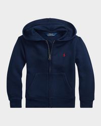 Boy's Knitted Fleece Hoodie, Size 2-7