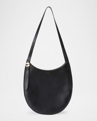 Crescent Leather Hobo Bag