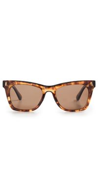 AIRE Bellatrix Sunglasses Dark Tort Brown Mono Polarized One Size