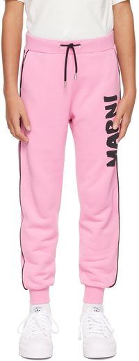 Marni Enfant | Pantalon de détente rose à logo