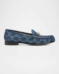 1953 Horsebit Monogram Denim Loafers