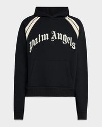 Men's Curved Logo Track Hoodie