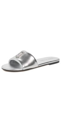 Marc Jacobs The Pave J Marc Snapshot Slides Silver 38