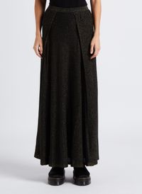 Karma Koma - Jupe longue taille haute à paillettes - Taille M - Noir