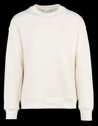 Knowledge Cotton Apparel - Sweat droit à broderie logo en coton bio - Taille XL - Blanc