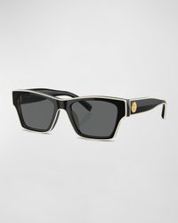Outlined Rectangle Sunglasses