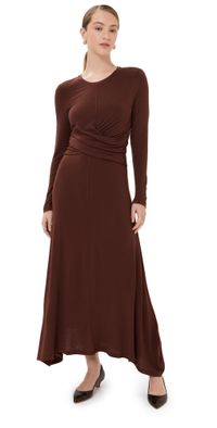La Ligne Twist Jersey Dress Cocoa L