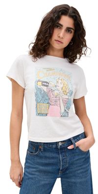 RE/DONE Classic Tee Bubbles Vintage White M