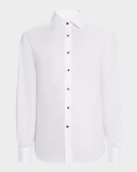 Men's Cotton French-Cuff Dress Shirt