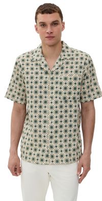 Les Deux Lukas AOP Tapestry Shirt Ivory M