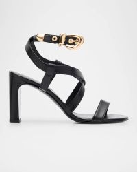 Maven Leather Buckle Strappy Sandals