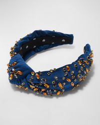 Embellished Velvet Knotted Headband