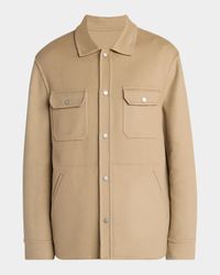 Men's Reversible Wool-Blend Shirt Jacket