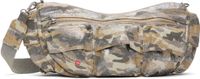 Diesel Gray & Beige Multi-Pkts X Shoulder Bag