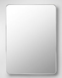 Aranya 41" Rectangle Wall Mirror, Silver