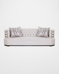 Jaclyn Tile-Trim Sofa 97"