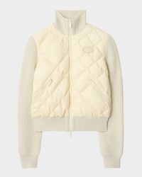 Kelsey Quilted Knit Combo Jacket