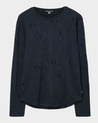 Men's Vera Cotton-Blend Jacquard Crewneck Sweater