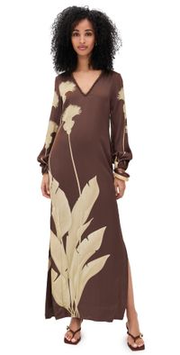 Andres Otalora Palmas Dress Mocha Dandelion 2