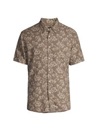 Men's Carson Maple Leaf Relaxed-Fit Shirt - Japanese Maple Faded Saddle - Size XL