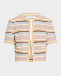 Wyatt Striped Short-Sleeve Jacket