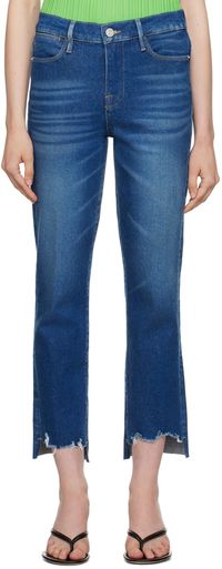 Frame Jean 'Le High Straight' bleu