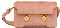 Marni Pink Long Hair Calfskin Trunkaroo Mini Shoulder Bag