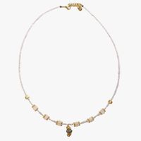 Ginandger - Collier agate indienne - Taille Unique - Vert