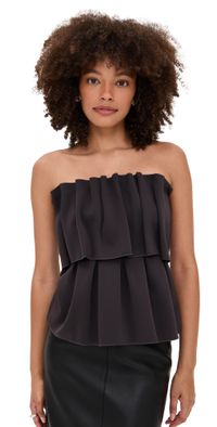 House of Dagmar Sculpted Tube Top Chocolate Brown 42