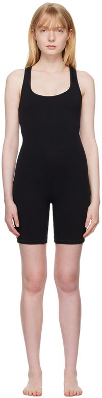 SKIMS Black Outdoor Mid Thigh Jumpsuit
