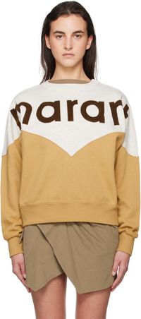 Isabel Marant Etoile Gray & Tan Houston Sweatshirt