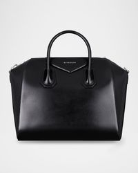 Antigona Medium Top-Handle Bag in Box Leather