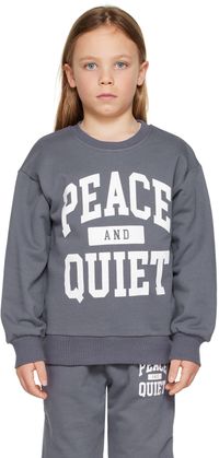 Museum of Peace & Quiet SSENSE Exclusive Kids Navy Sweatshirt