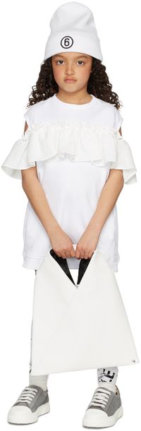 MM6 Maison Margiela Enfant | Robe blanche à volants