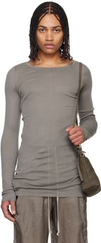Rick Owens Gray Hollywood Rib LS T-shirt