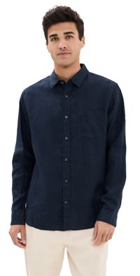 Vince Linen Shirt Coastal XL