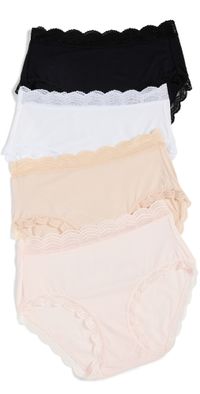 Stripe & Stare High Rise Knicker Four Pack Sand Essentials S