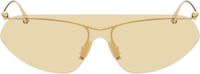 Bottega Veneta Gold Knot Shield Sunglasses