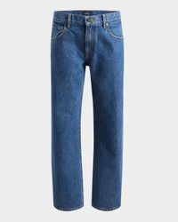 Kerrie Acid-Wash Straight-Leg Jeans