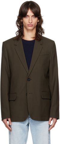 AMI Paris Brown Two Button Blazer