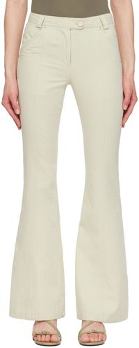 OPEN YY Beige Bootcut Trousers